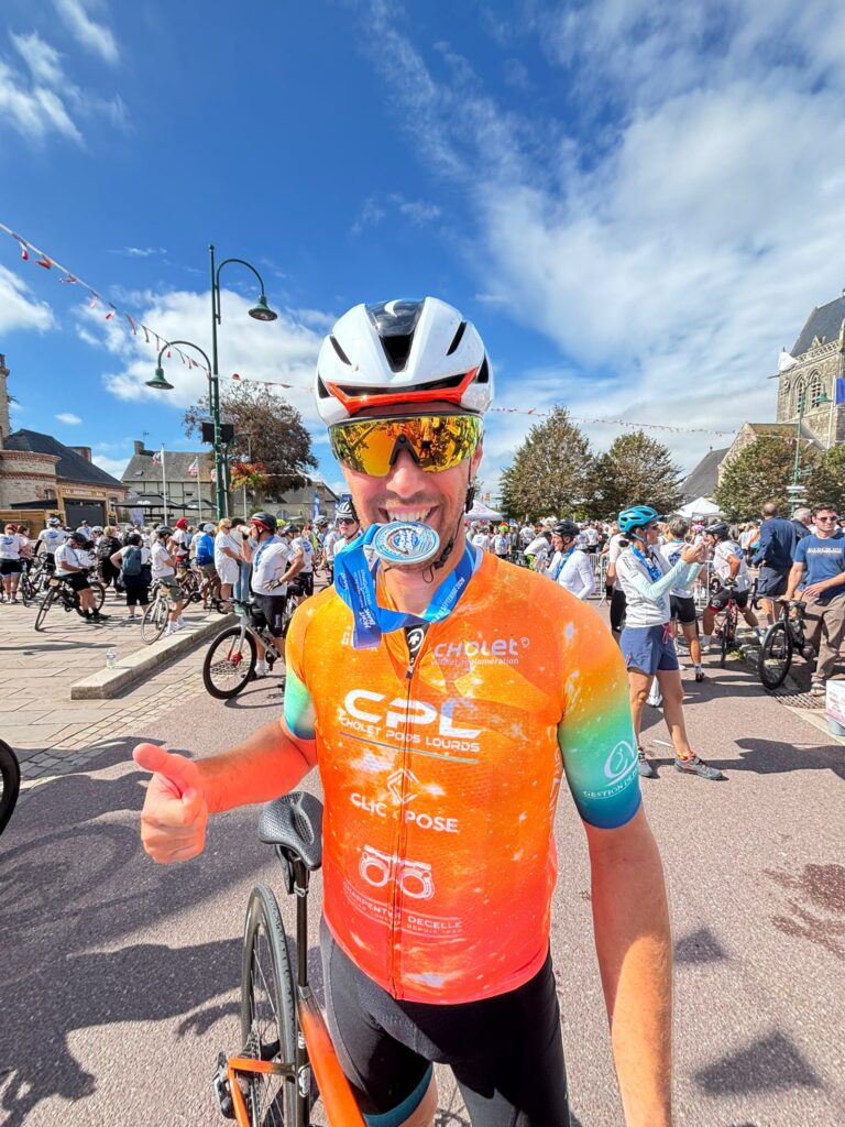 Mickaël, avant il avait les crocs, maintenant, il a la médaille